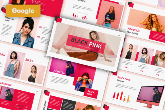 Black Pink Creative Google Slide: A Modern Design Toolkit
