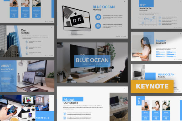 Blue Ocean Creative Keynote: A Modern Template for Impactful Presentations