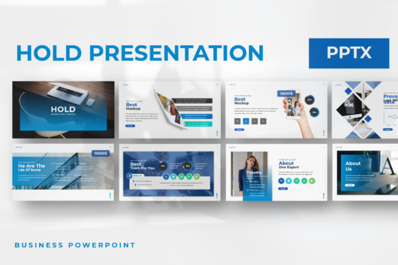 Elevate Your Pitch: The Hold Business PowerPoint Template