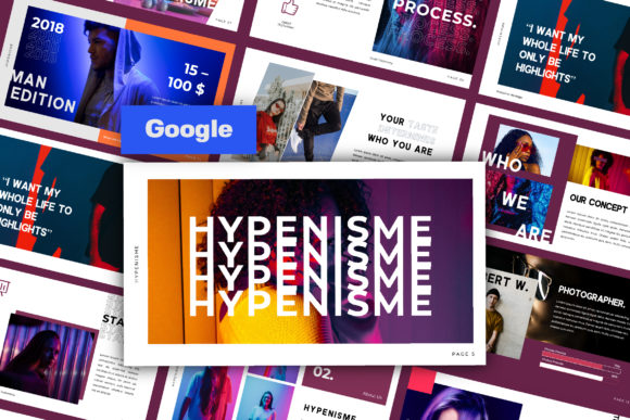 Hypenispme Brand Google Slide: A Modern Template for Clear Communication