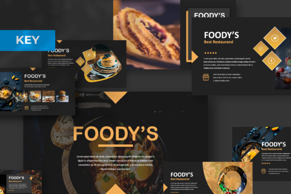 Modern Design with a Heart: Foody Creative Keynote Template