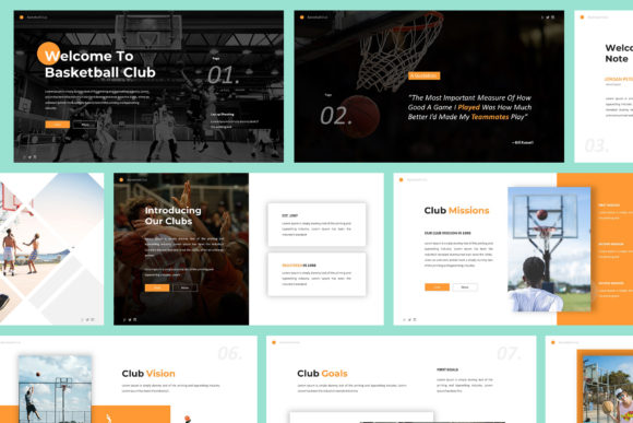 Score Big with Your Next Presentation: The Basketball Club Keynote Template