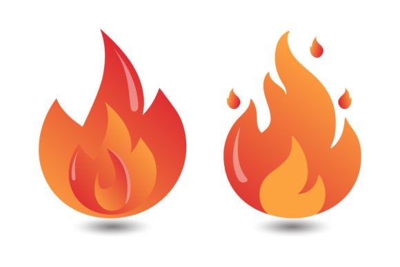 Unleashing Dynamic Energy with Fire Illustration Design Assets