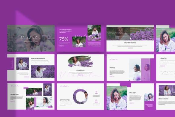 Violeta Powerpoint: Modern Design for Impactful Slides