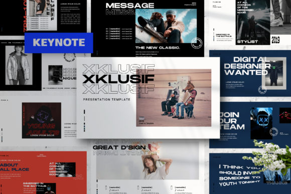 Xklusif Creative Keynote: A Modern Typeface for Impactful Design